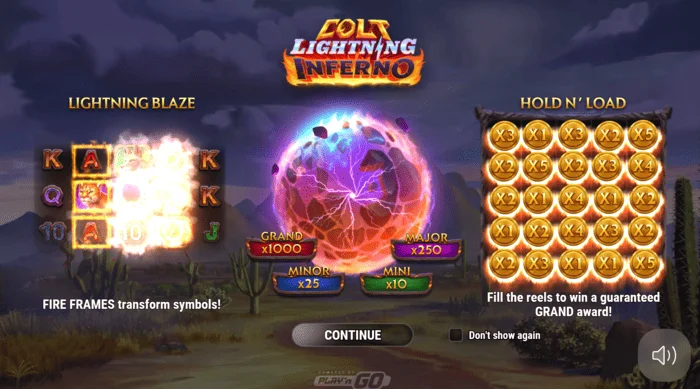 Colt Lightning Inferno ana ekran